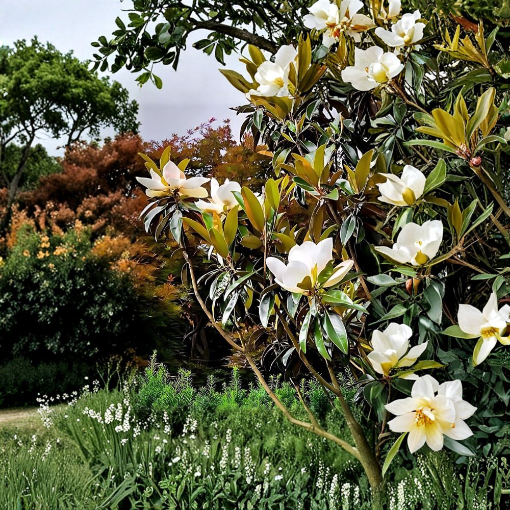 Southern Magnolia Tree – Live Plant 18 Inches Tall | Evergreen Magnolia grandiflora | Fragrant White Blooms | Bare Root | Classic Landscape Tree