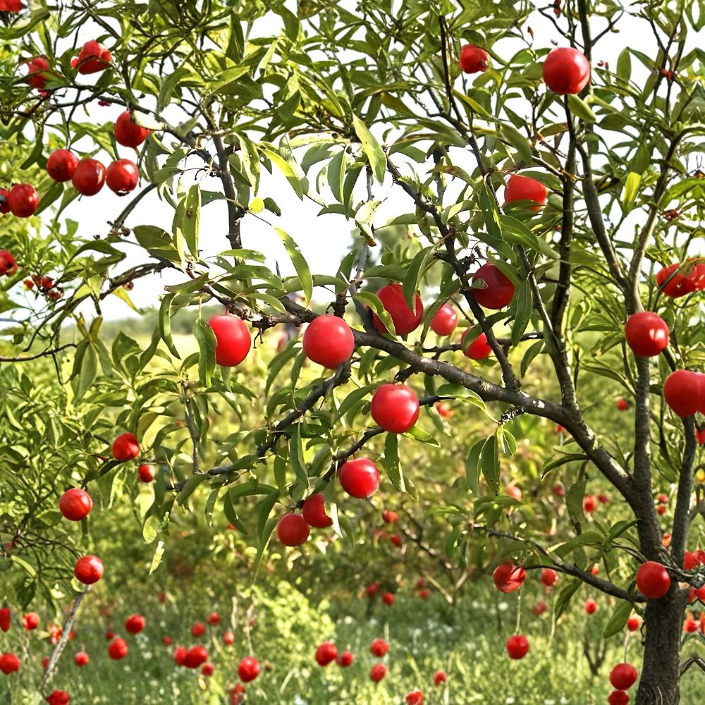 Chickasaw Plum Trees – 2 Live Plants 2 Ft Tall | Native Sweet Plum Tree | Prunus angustifolia | Bare Root | Wildlife Friendly