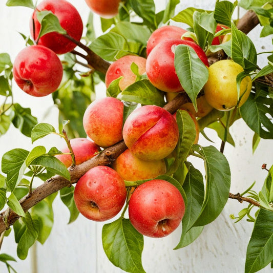Rare Sweet Big Nectarine Seeds – 5 Organic Seeds | Home Garden Stone Fruit Starter | Grow Your Own Nectarine Tree | Backyard Orchard Friendly