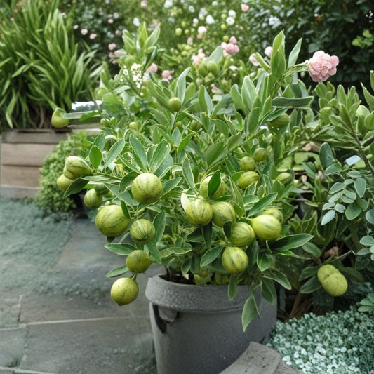 Centennial Variegated Kumquat Seeds – 5 Organic Seeds | Rare Citrus Variety | Striped Fruit & Variegated Leaves | Grow Your Own Exotic Citrus Tree