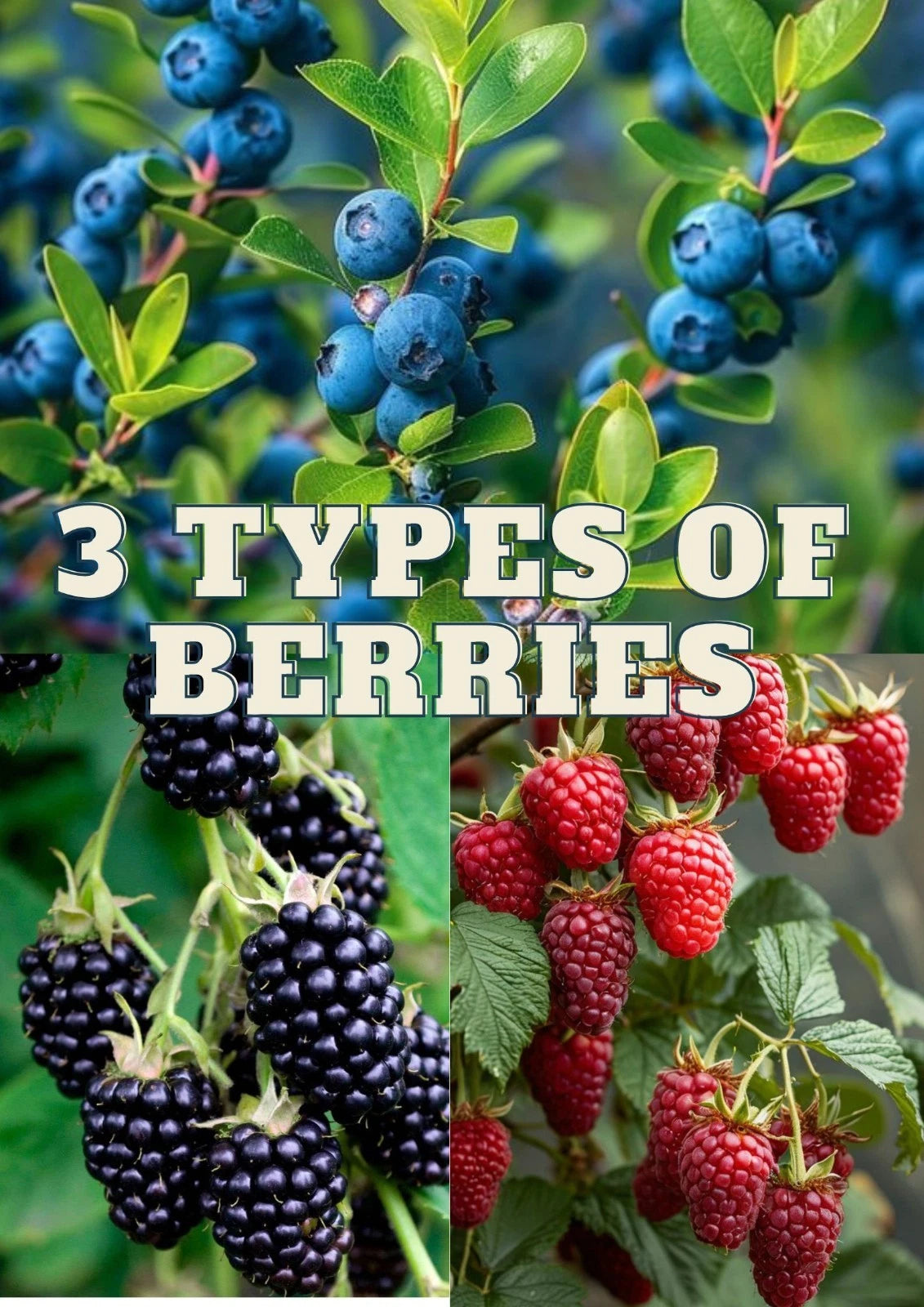 Berries Seeds 45+ pcs Bundle (Mixed Berry Cultivars) – 3-Cultivar Garden Package Premium Certified Berry Fruit Plant Seeds for Planting
