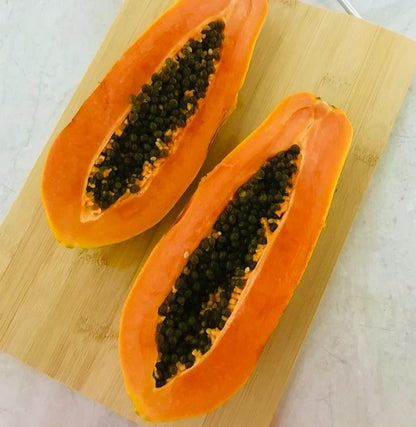 Red Delima Papaya Seeds (Carica papaya 'Delima') – Premium Fresh Rare Sweet Ruby-Fleshed Red Delima Papaya Seeds for Planting