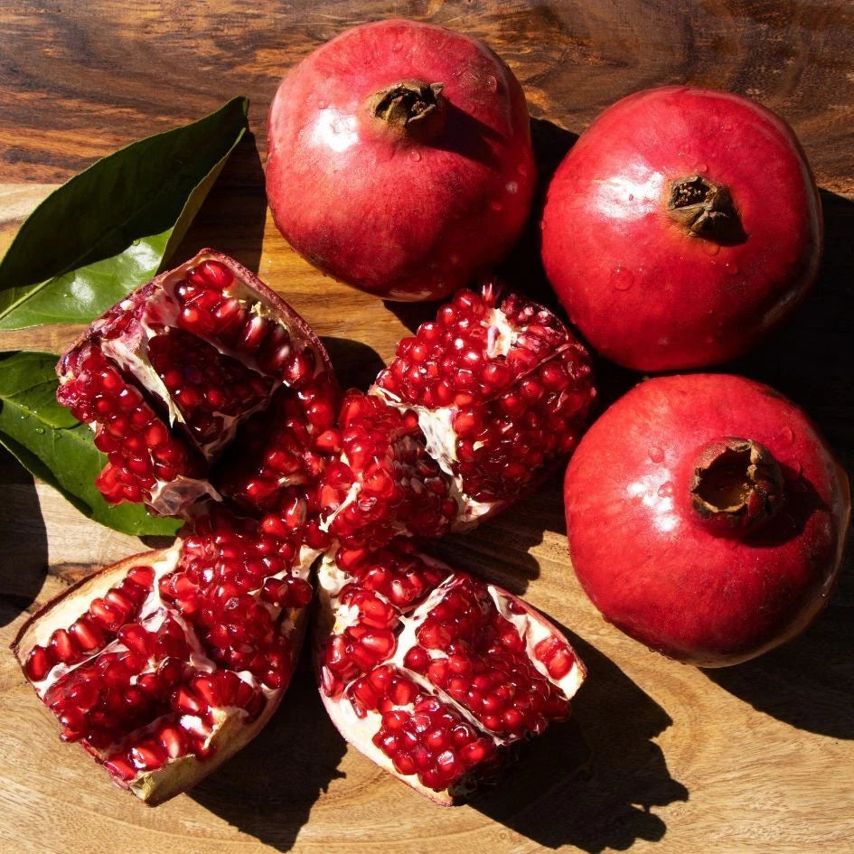 Wonderful Pomegranate Seeds (Punica granatum 'Wonderful') – 100+ Premium Fresh Sweet-Tart Deep-Ruby Wonderful Pomegranate Seeds
