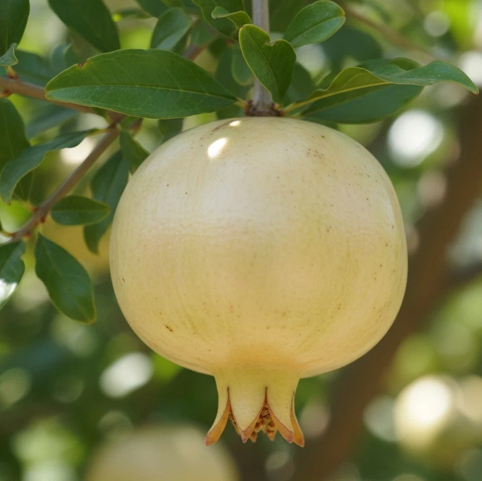 White Pomegranate Seeds (Punica granatum) – Premium Certified Sweet Exotic Fruit Tree Plant Seeds for Planting