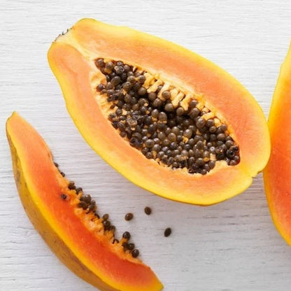Tropical Sunrise Papaya Seeds (Carica papaya) – 100+ Premium High-Yielding Sweet Pink-Orange Papaya Seeds