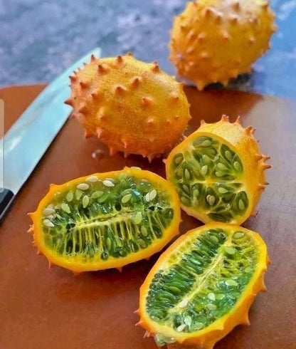 Kiwano Melon Seeds (Cucumis metuliferus) – 350+ Premium Heirloom African Horned Melon Seeds for Planting