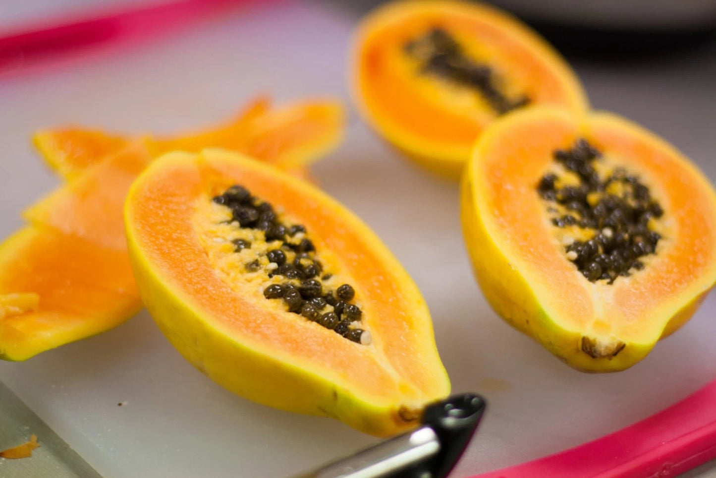 Premium Canary Variety Papaya Seeds (Carica papaya var. Canary) – Sweet Orange Flesh Tropical Fruit Tree Seeds for Planting (150+ Pcs)