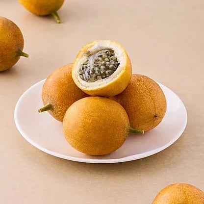 Exotic Passion Fruit Seeds var. Konyal Sweet (Passiflora ligularis) – Premium Sweet Granadilla Vine Seeds for Planting (150+ Pcs)