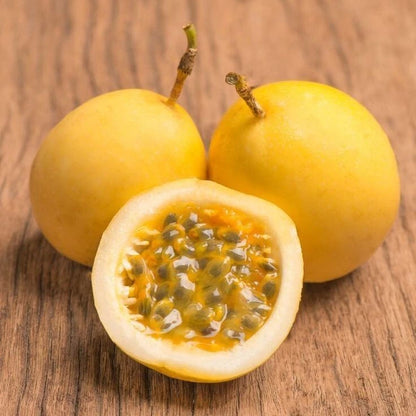 Premium Yellow Flavicarpa Maracuya Passion Fruit Seeds (150+ pcs) - Fast Growing Passiflora edulis Tropical Vines