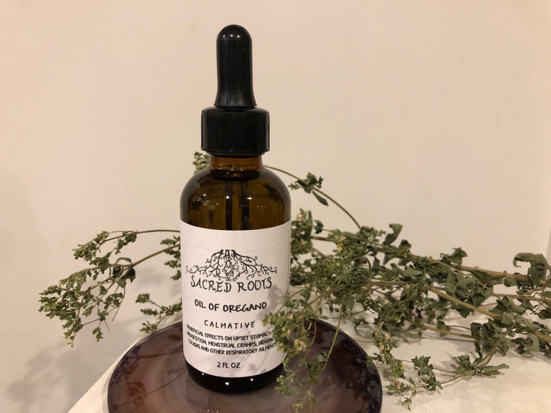 Organic Oregano Oil - 2 Oz. Amber Glass Bottle with Dropper - 100% Pure Essential Oil - Origanum vulgare