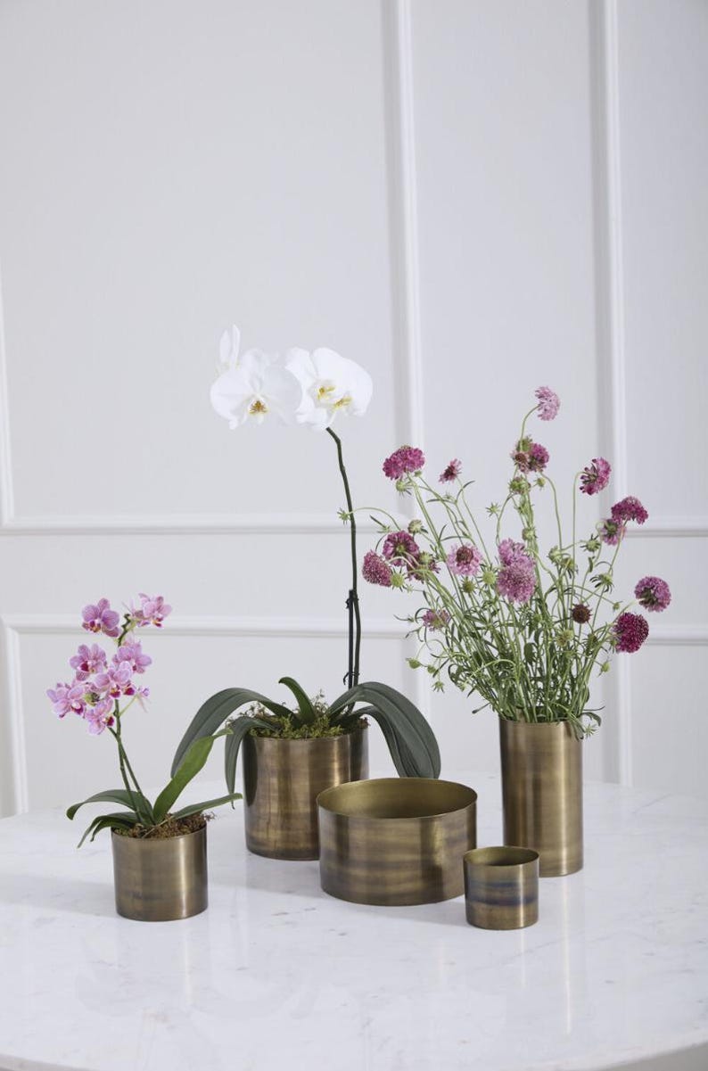 Copper Bohemian Planter - Minimalist Decor - Davi Planter - Metal Plant Holder - Modern Home Accent