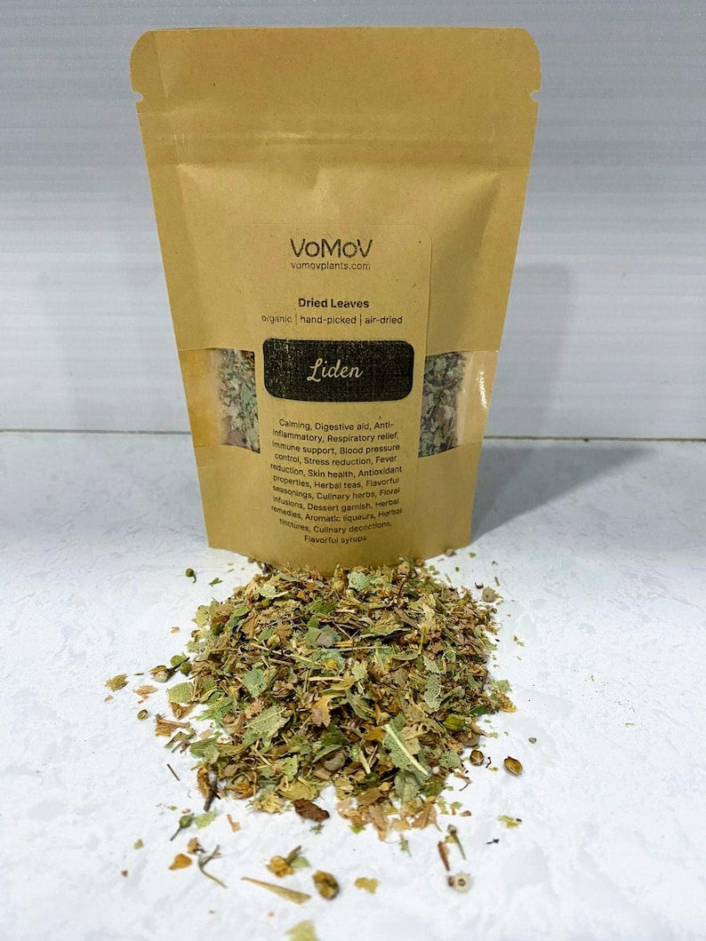 Organic Dried Linden Leaves 0.5 oz - Premium Hand-Picked Tilia Leaves for Tea, Crafts, Skin Care, and Soapmaking
