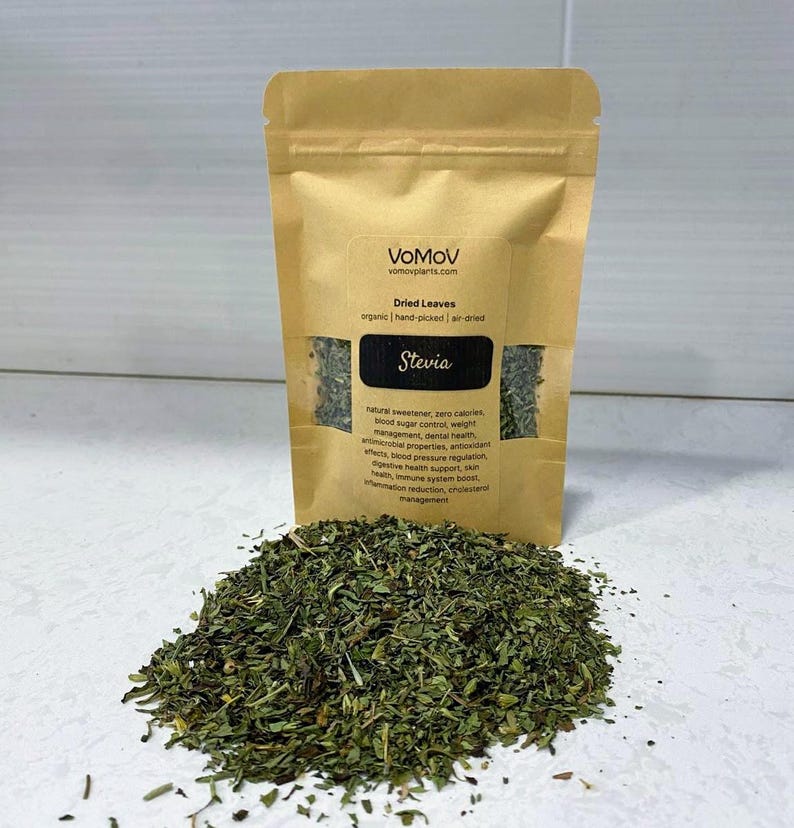 Organic Dried Stevia Leaves 0.5 oz - Premium Hand-Picked, Air-Dried Sweetleaf (Stevia rebaudiana) for Tea, Crafts, Skin Care