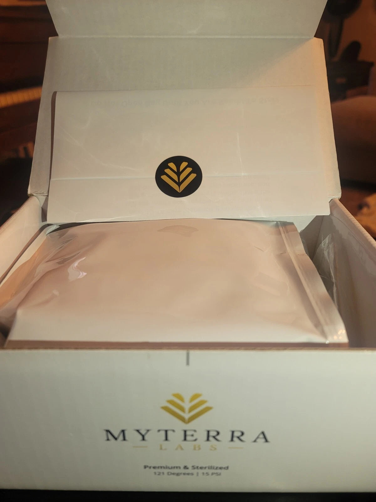 Gourmet Mushroom Grow Bag Kit - Organic Rye Berry, Wood Substrate, Humidity Bag - MYTERRA Labs