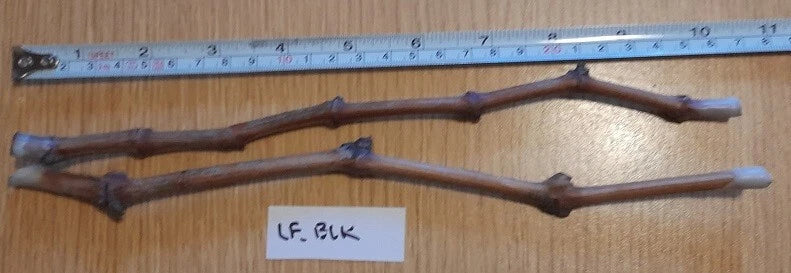 Grape Vines Cuttings 2-Pack Ladyfingers Black Vitis vinifera with 2+ Nodules for Propagation, Organic Soy Wax Protected