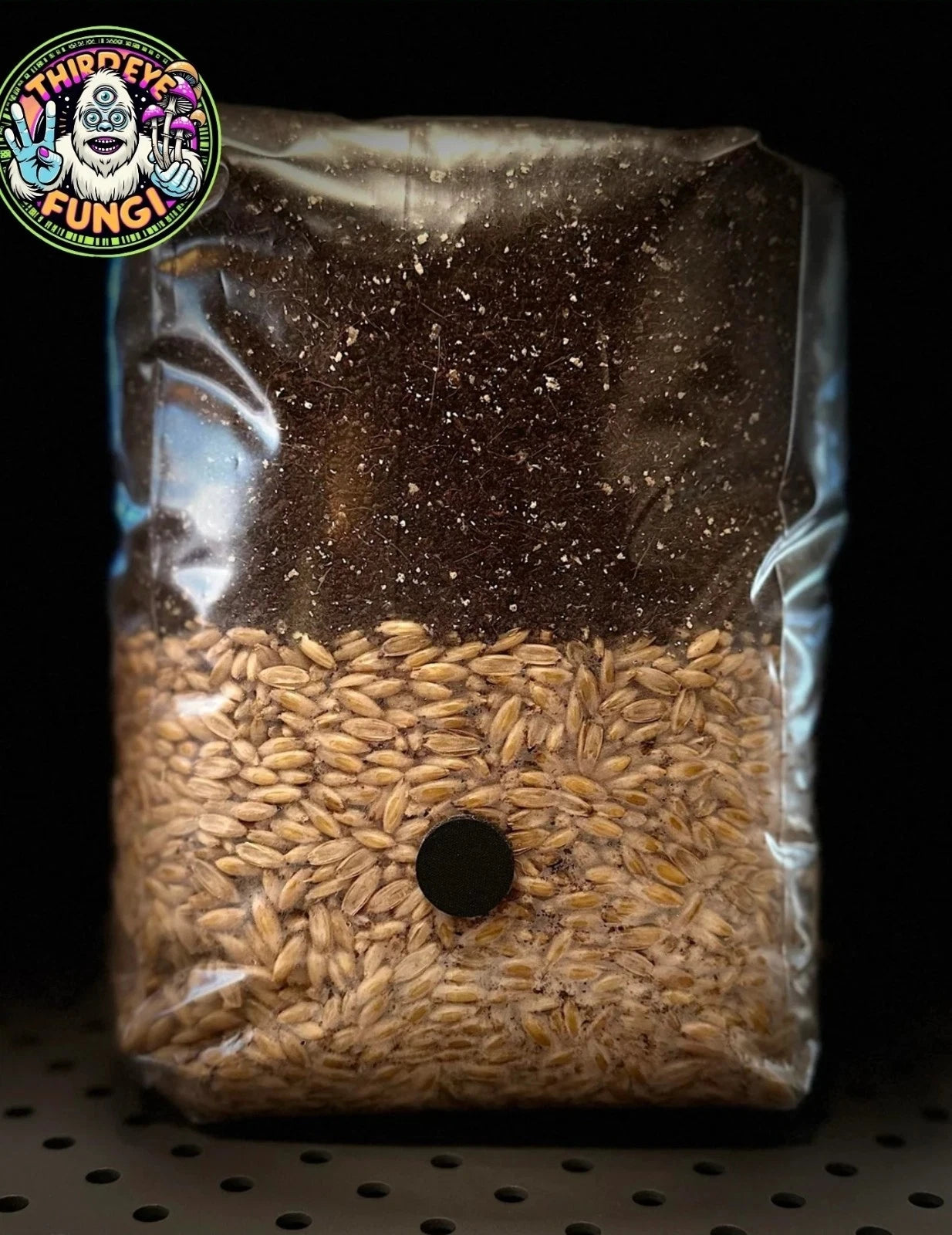 3 lb. Mushroom Grow Bag - All-in-One Dung Loving Mix with Oats & CVG - Pre-Sterilized for Mycelium Research