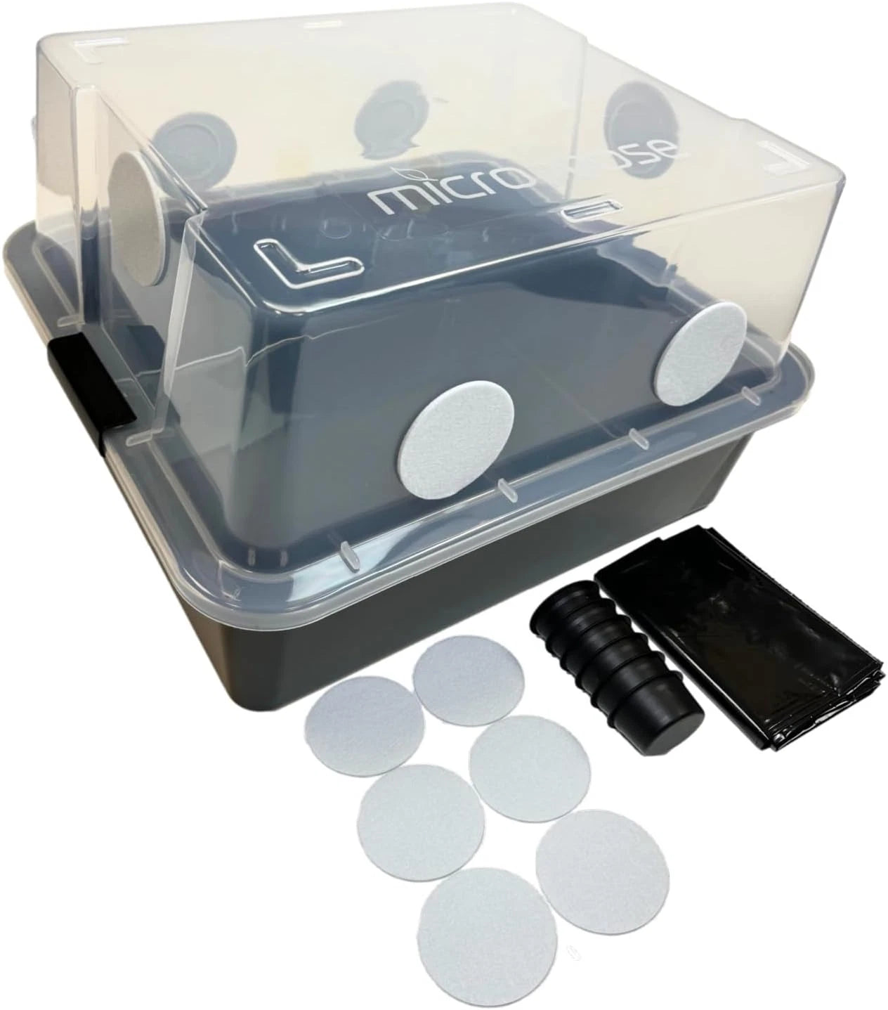 Mushroom Monotub Fruiting Chamber 48 Quart - Grower's Select, Black, Myco Labs, High Density Polypropylene, Indoor Cultivation