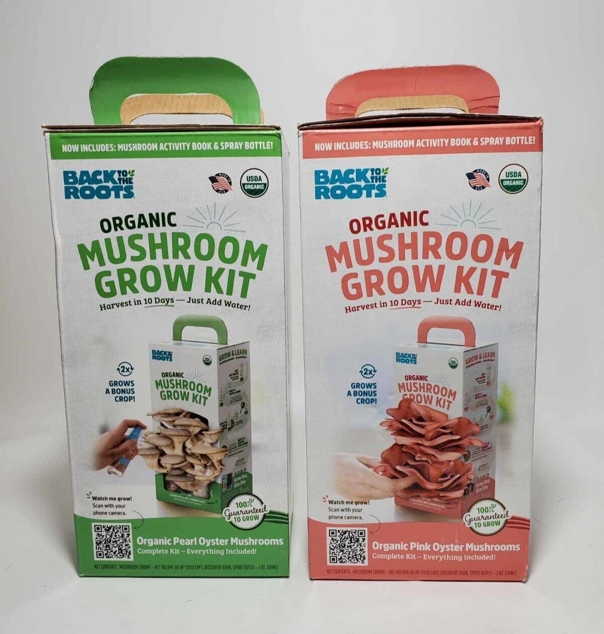 Mushroom Grow Kit Lot of 2 - Pearl & Pink Organic - Back To The Roots