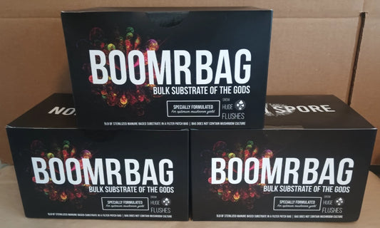 5lb Organic Sterilized Manure Bag for Mushroom Growing - Boost Yield with North Spore Boomr Bag - Ideal for Mycelial Growth