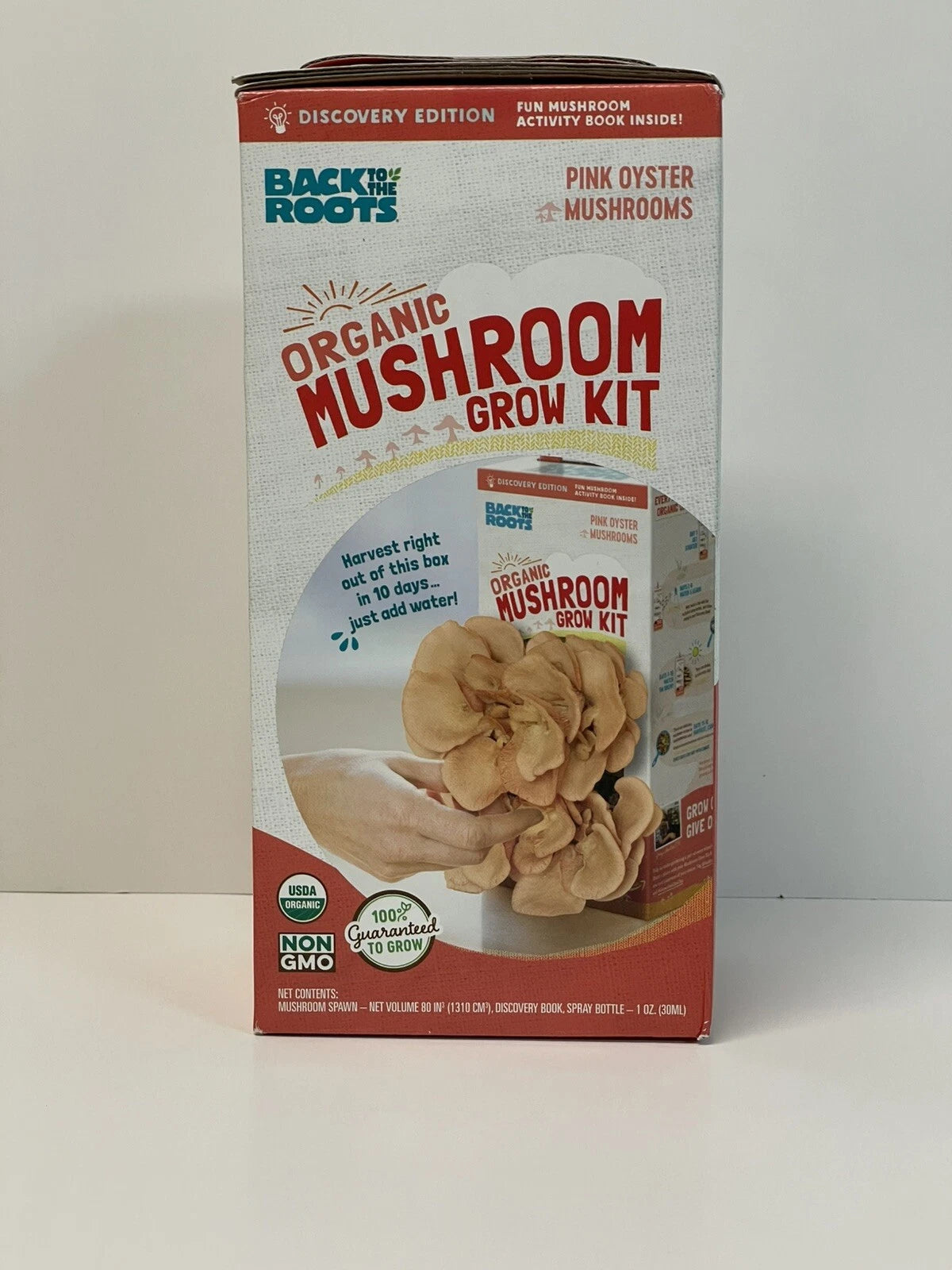 Organic Mushroom Grow Kit - Discovery Edition - Pink Oyster - Non-GMO - Back To The Roots