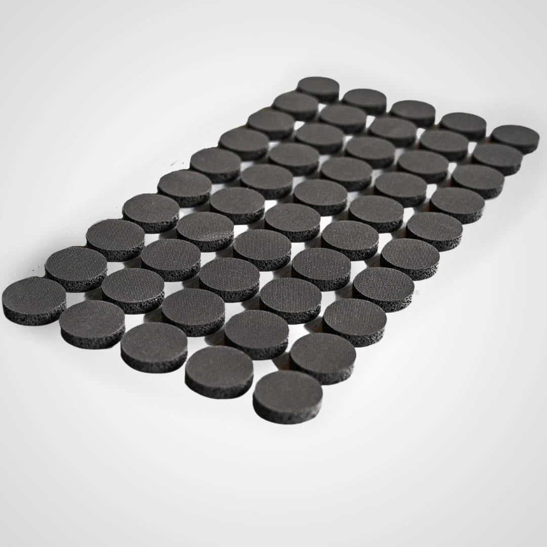 Self-Healing Injection Ports 50-Pack for Mushroom Spawn Bags & Jar Lids - High-Temperature Silicone, 3M Adhesive, Myco Labs
