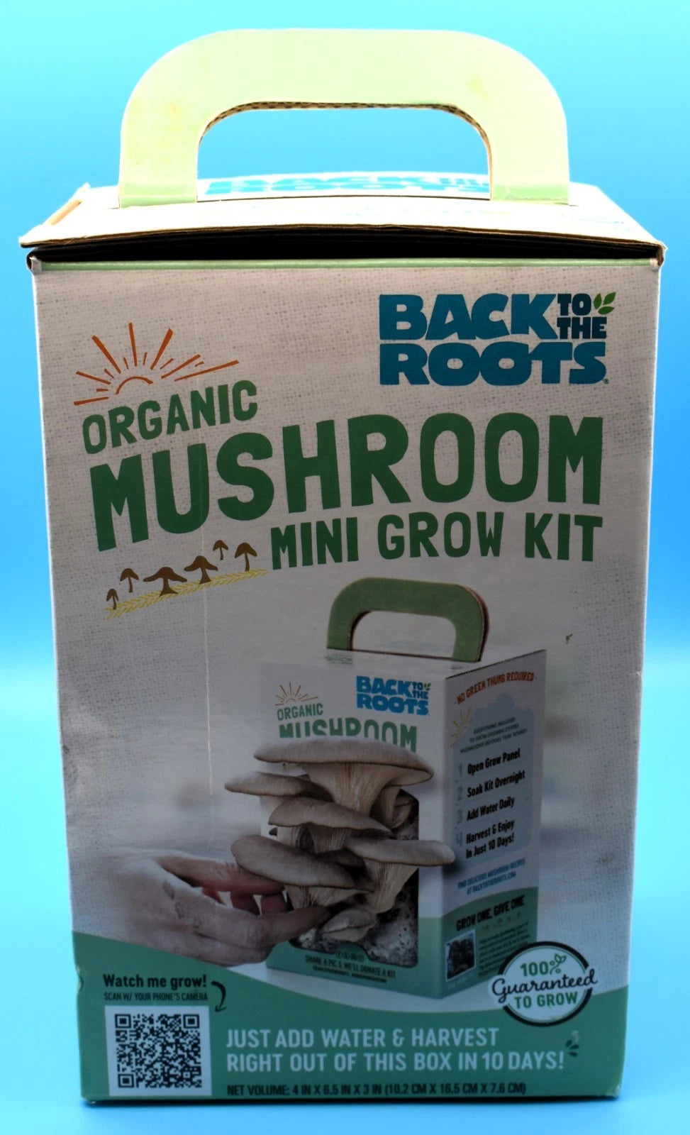 Organic Mushroom Grow Kit - Mini Size - Culinary Mushrooms - Back to the Roots Organic Mushroom Kit