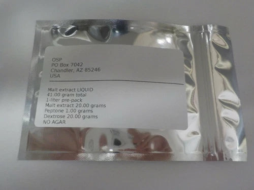 Liquid Culture Malt Extract 41g for Mushroom Growth - Lab-Grade Formula (No Agar) - Perfect for Mycology Cultivation
