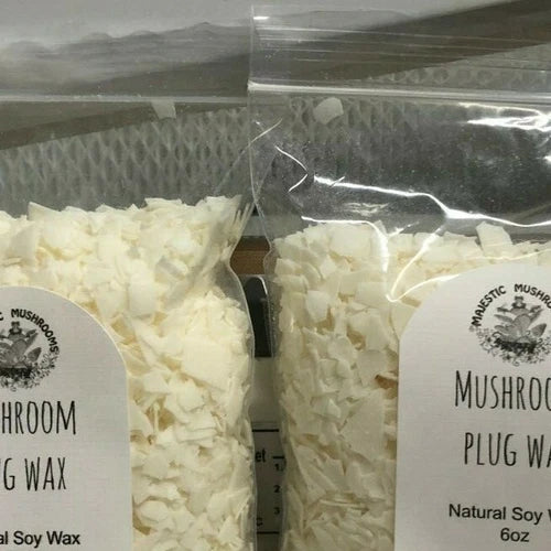 Soy Wax 12oz for Mushroom Plugs - Eco-Friendly Natural Off-White Wax for Sealing Mycelium Cultures - Glycine max