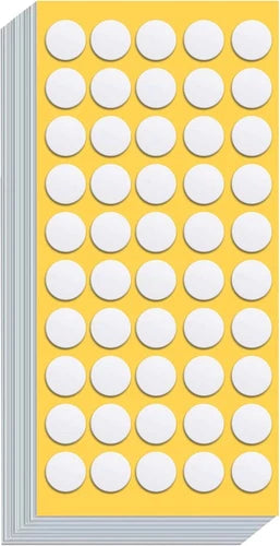 Self Healing Adhesive Injection Ports - 50 Pack Reusable Multi-Use Silicone & Foam - Autoclavable, High Temp, Easy Peel & Stick