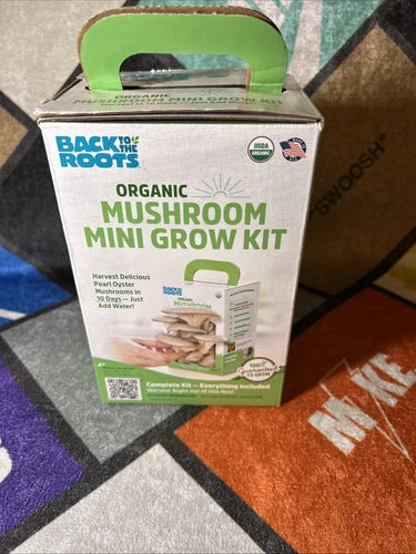 Organic Mushroom Grow Kit - Pearl Oyster - Back To The Roots - Indoor/Outdoor Cultivation - Fast Growth in 10 Days