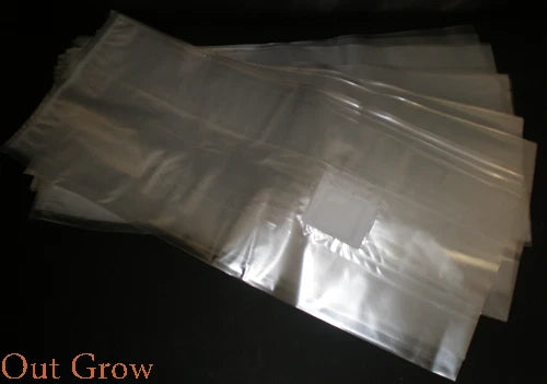 Large Mushroom Substrate Grow Bags - 10 Pack XLS - High Filter, Gusseted Sides - Polypropylene, 5.0 Micron Filter Patch