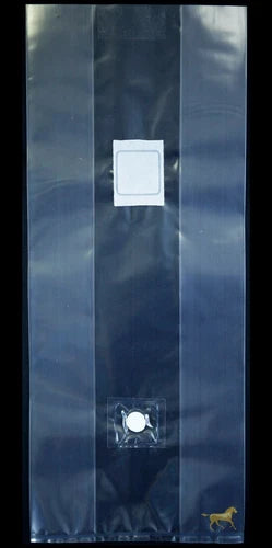Unicorn 10T Mushroom Grain Spawn Bags 50x Gussetted 5"x4"x18" Autoclavable Polypropylene Self-Healing Injection Port