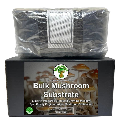 10 LBS Sterilized Mushroom Substrate Bulk Growing Kit - MycoHaus Compost Blend for Optimal Growth, Ideal for Cultivators