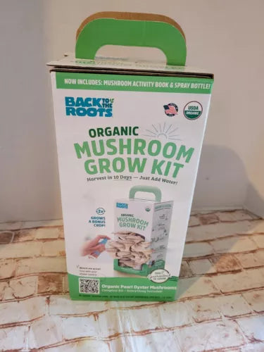 Organic Oyster Mushroom Grow Kit - Fast Harvest in 10 Days - Back to the Roots - Perfect for Home Gardening and Cooking