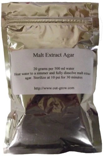 Dehydrated Malt Extract Agar 1/4 lb for Mushroom Mycelium Growth - Agar Medium for Fungi Cultivation (MEA)