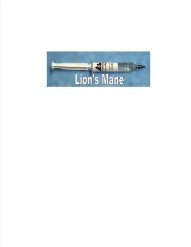 Lion's Mane Mushroom Liquid Culture Syringe 10 ml - Hericium erinaceus for Home Cultivation, Medicinal Use, and Gourmet Cooking